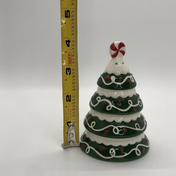 Hallmark Ceramic Christmas Tree Salt Pepper Shaker